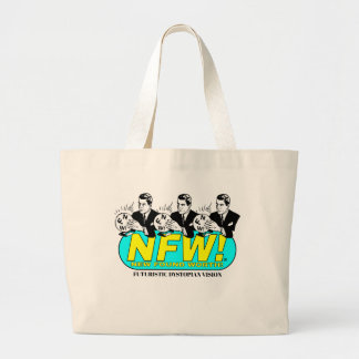 新発見の価値がある"未来的ジストピア"トートバッグ ラージトートバッグ