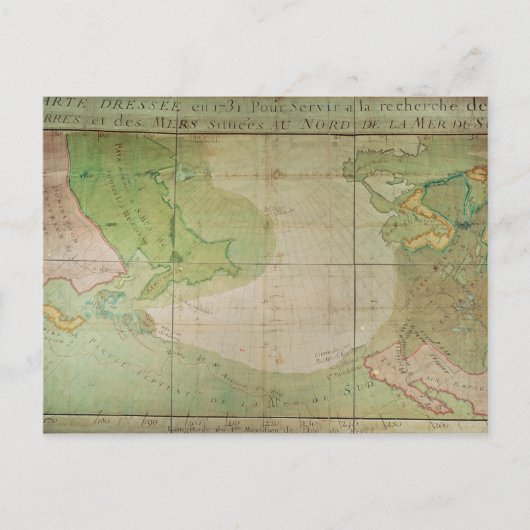 新発見の地図 ポストカード (正面)