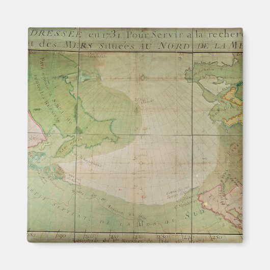 新発見の地図 マグネット (正面)