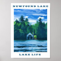 新発見の湖 – Lake Life Poster