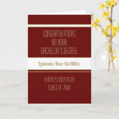 新登場！オリジナルの学士号卒業カード カード (黄色い花)