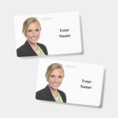 新登場！バッジ - 水平 - カスタム バッジ (正面＆裏面)