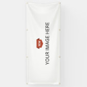 新登場！バナー - 2.5' x 6' - 屋外用 メタル グロメット付き 横断幕 (縦)