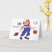 新着おめでとう！ カード (黄色い花)