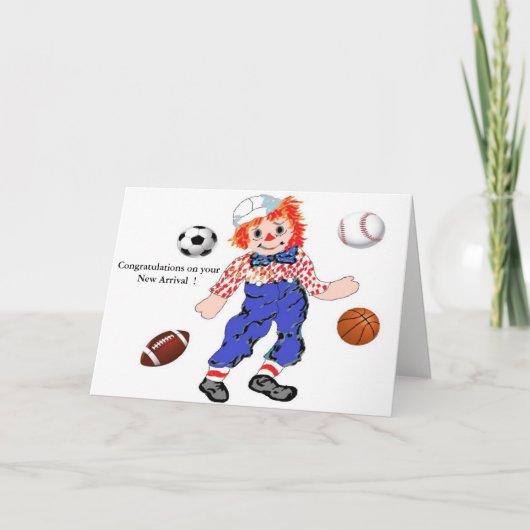 新着おめでとう！ カード (正面)