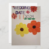 新着フローラ結婚更新日2024 招待状 (正面/裏面)