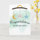 新着ベビー カード (黄色い花)