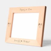 新着写真ハートモノグラム結婚の記念日 レーザー彫刻フレーム (左)