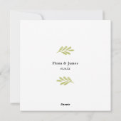 新着写真結婚したとメリー緑グラデーション シーズンカード (裏面)