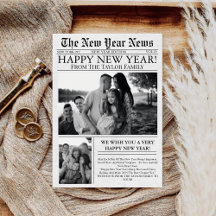 新着新聞風おもしろフォト2025年賀状