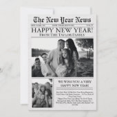 新着新聞風おもしろフォト2025年賀状 シーズンカード (正面)