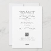 新着+明結婚したるい初めてのクリスマスQRコード シーズンカード (裏面)