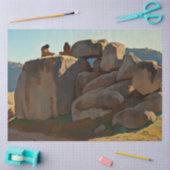 「新石器時代の午後」メイナード・ディクソン 薄葉紙 (クラフト)