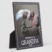 新祖父に昇進した黒板 フォトプラーク (側面)