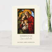 新祖父母おめでとう祈りの言葉宗教 カード (正面)