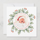 新祖父母からのメリークリスマス写真 シーズンカード (正面)