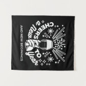 新祝始ワイングラスイラストレーション2 タペストリー (正面(横))