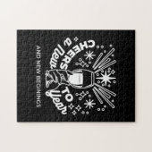 新祝始ワイングラスイラストレーション ジグソーパズル (横)