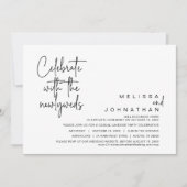 新祝婚と共に結婚の駆け落ち 招待状 (正面)