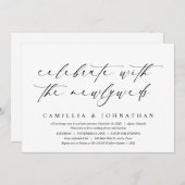 新祝婚の人々と結婚一緒に 招待状 (正面/裏面)