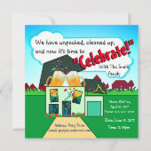 新祝居 招待状 (正面)