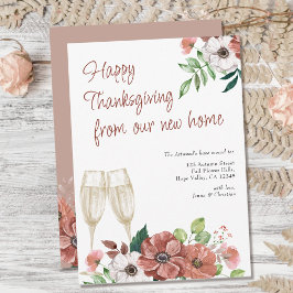 新秋の花から感謝祭を楽しむ 案内状