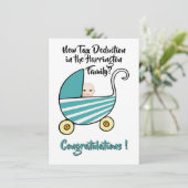 新税控除おめでとうカード 招待状 (スタンド正面)