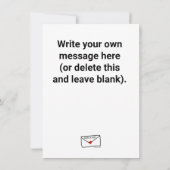 新税控除おめでとうカード 招待状 (裏面)