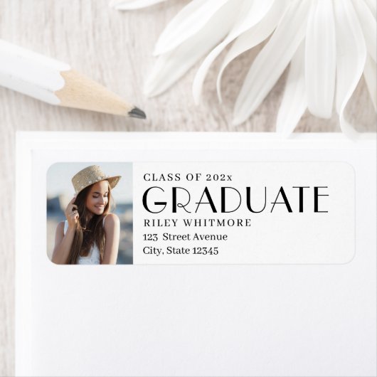 新章卒業差出人住所ラベル ラベル (インサイチュ)