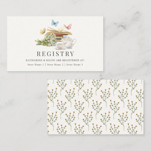 新章蝶結婚贈与簿 エンクロージャーカード (正面/裏面)