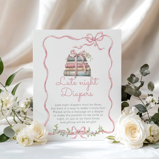 新章 ピンクの弓の深夜おむつゲーム ポスター