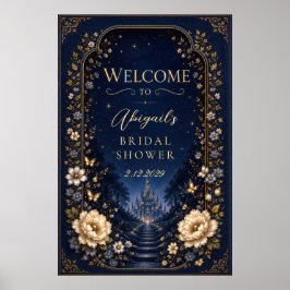 新章 ファンタジー 魔法にかけられた 結婚式 ウェルカム ポスター