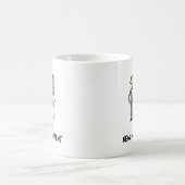 新管理体制の可愛い新婚カップル コーヒーマグカップ (中央)