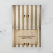 新築おめでとうございます – ブラウン/家 カード (内部)