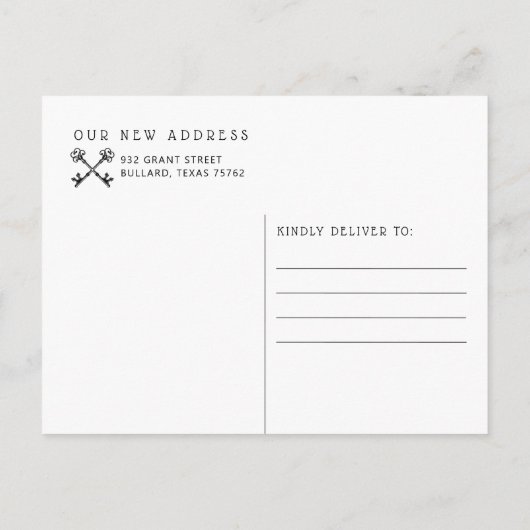 新築の鍵は新築だ 案内ポストカード (裏面)