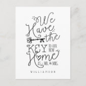 新築の鍵は新築だ 案内ポストカード (正面)