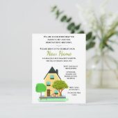 新築オープンハウス / 引っ越しパーティー 招待状 (スタンド正面)