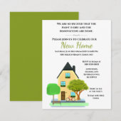 新築オープンハウス / 引っ越しパーティー 招待状 (正面/裏面)