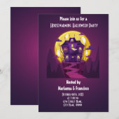 新築ハロウィンパーティーのご案内 招待状 (正面/裏面)