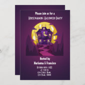 新築ハロウィンパーティーの招待状 招待状 (正面/裏面)