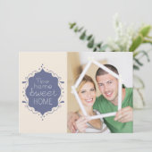 新築パーティー写真招待 / 青 招待状 (スタンド正面)