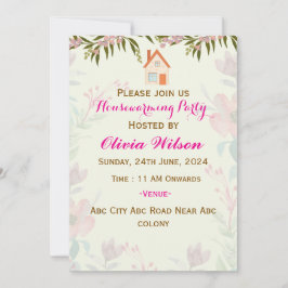 新築パーティー招待状 招待状