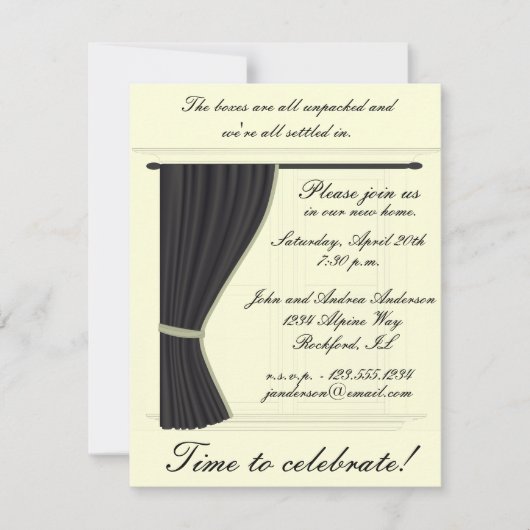 新築パーティー招待状 招待状 (正面)