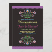 新築パーティー メキシカンフィエスタ 花の招待状 招待状 (正面/裏面)