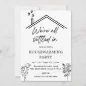 新築パーティー 完全に引越しました 招待状 (正面)