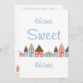 新築パーティー 招待状 (正面/裏面)