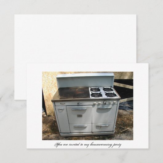 新築パーティー 招待状 (正面/裏面)