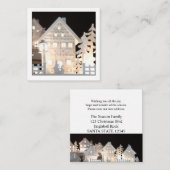 新築ホームライトクリスマスハウスから エンクロージャーカード (正面/裏面)