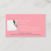 新築不動産エージェントがアドレスを刈っている 名刺 (裏面)