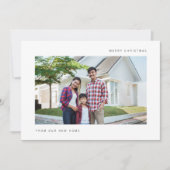 新築住宅からのクリスマスの感動発表 シーズンカード (正面)